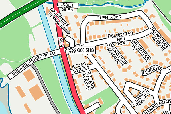 G60 5HG map - OS OpenMap – Local (Ordnance Survey)