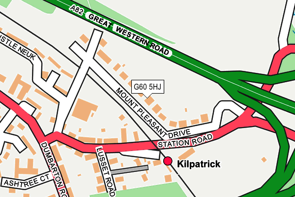 G60 5HJ map - OS OpenMap – Local (Ordnance Survey)