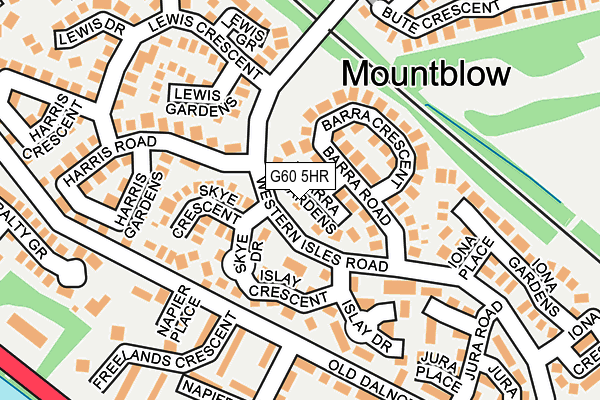 G60 5HR map - OS OpenMap – Local (Ordnance Survey)