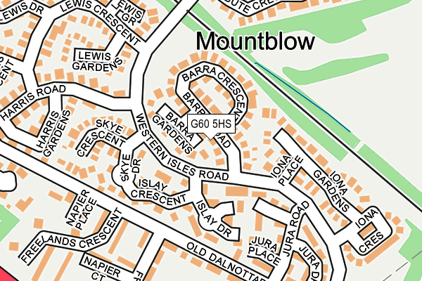 G60 5HS map - OS OpenMap – Local (Ordnance Survey)