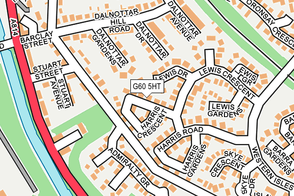 G60 5HT map - OS OpenMap – Local (Ordnance Survey)