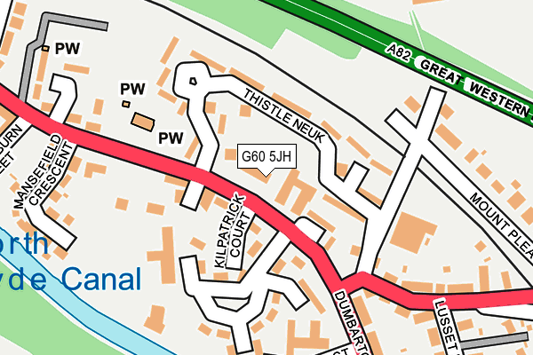 G60 5JH map - OS OpenMap – Local (Ordnance Survey)