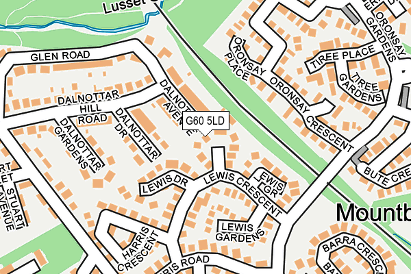 G60 5LD map - OS OpenMap – Local (Ordnance Survey)