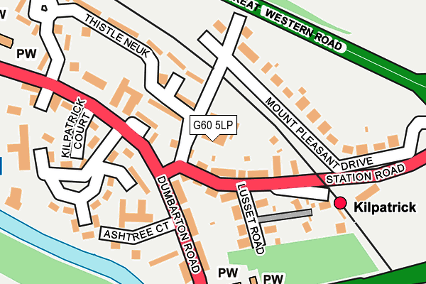 G60 5LP map - OS OpenMap – Local (Ordnance Survey)