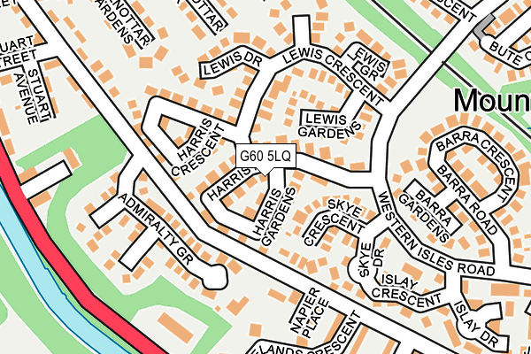 G60 5LQ map - OS OpenMap – Local (Ordnance Survey)