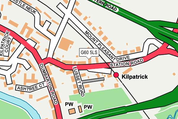 G60 5LS map - OS OpenMap – Local (Ordnance Survey)