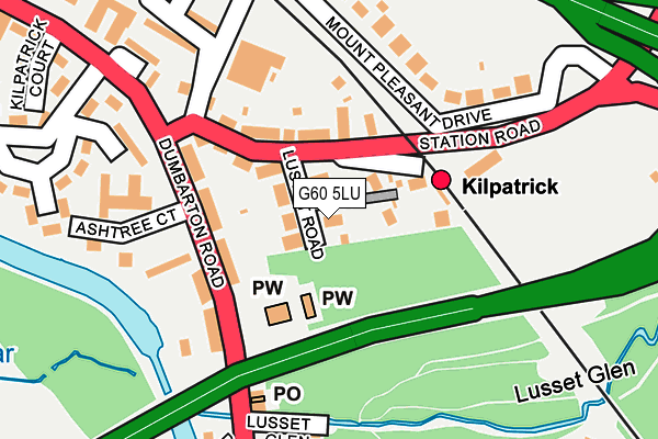 G60 5LU map - OS OpenMap – Local (Ordnance Survey)