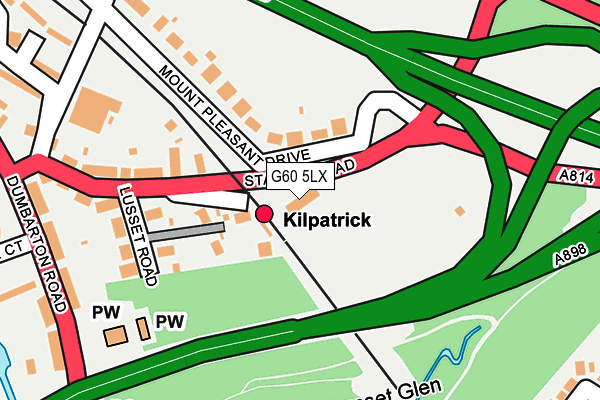 G60 5LX map - OS OpenMap – Local (Ordnance Survey)