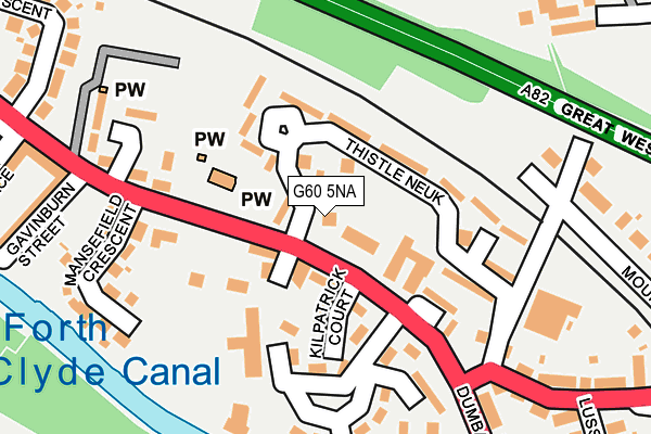 G60 5NA map - OS OpenMap – Local (Ordnance Survey)