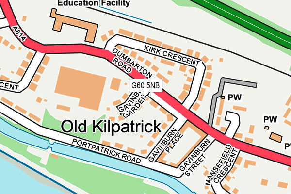 G60 5NB map - OS OpenMap – Local (Ordnance Survey)