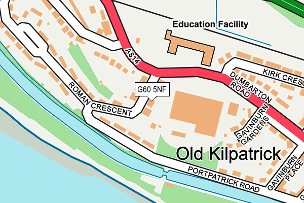 G60 5NF map - OS OpenMap – Local (Ordnance Survey)