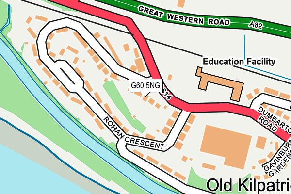 G60 5NG map - OS OpenMap – Local (Ordnance Survey)