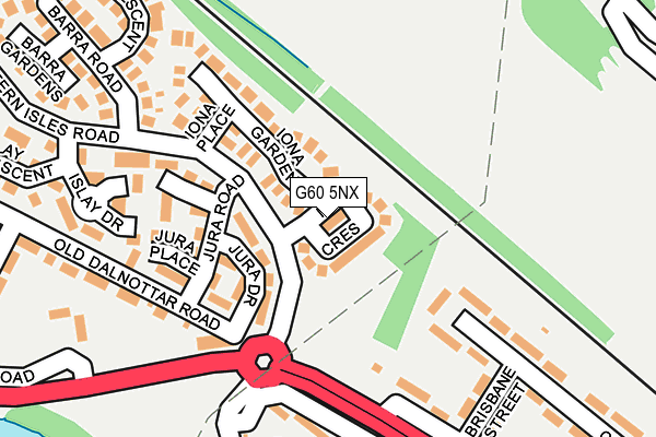 G60 5NX map - OS OpenMap – Local (Ordnance Survey)