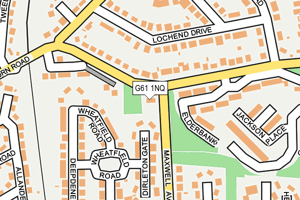 G61 1NQ map - OS OpenMap – Local (Ordnance Survey)