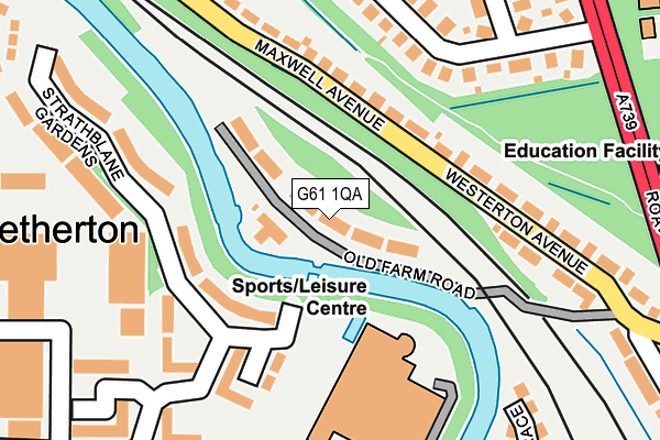 G61 1QA map - OS OpenMap – Local (Ordnance Survey)