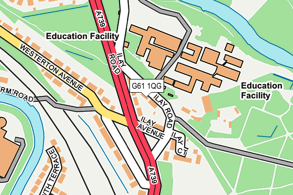 G61 1QG map - OS OpenMap – Local (Ordnance Survey)