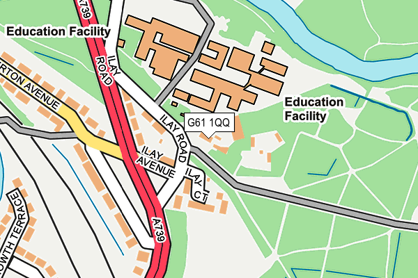 G61 1QQ map - OS OpenMap – Local (Ordnance Survey)