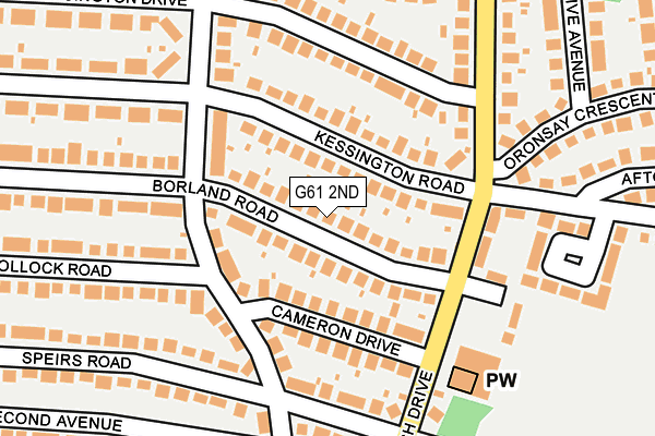 G61 2ND map - OS OpenMap – Local (Ordnance Survey)