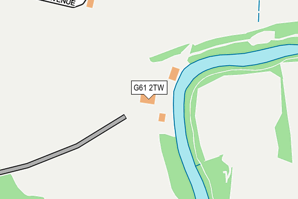 G61 2TW map - OS OpenMap – Local (Ordnance Survey)