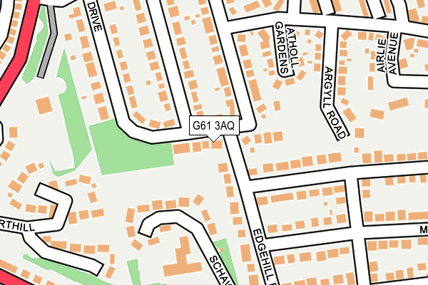 G61 3AQ map - OS OpenMap – Local (Ordnance Survey)