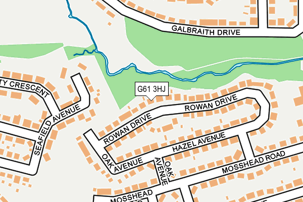 G61 3HJ map - OS OpenMap – Local (Ordnance Survey)