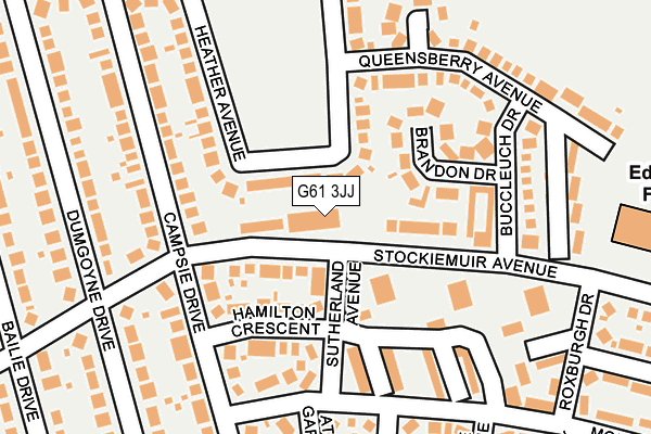 G61 3JJ map - OS OpenMap – Local (Ordnance Survey)