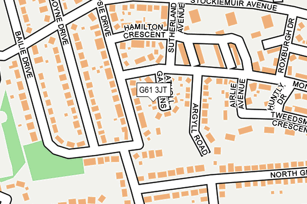 G61 3JT map - OS OpenMap – Local (Ordnance Survey)