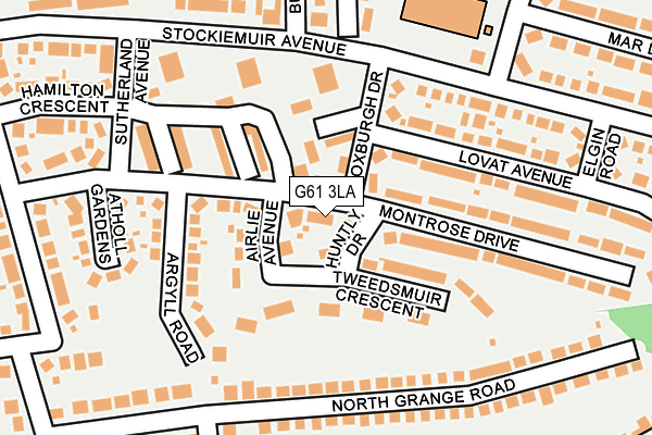 G61 3LA map - OS OpenMap – Local (Ordnance Survey)