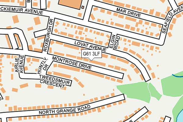 G61 3LF map - OS OpenMap – Local (Ordnance Survey)
