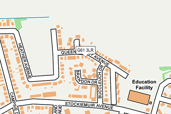 G61 3LR map - OS OpenMap – Local (Ordnance Survey)