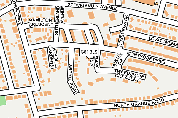 G61 3LS map - OS OpenMap – Local (Ordnance Survey)
