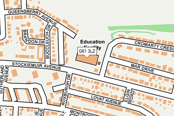 G61 3LZ map - OS OpenMap – Local (Ordnance Survey)