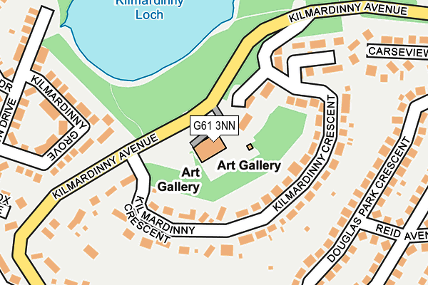G61 3NN map - OS OpenMap – Local (Ordnance Survey)