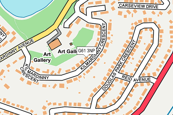 G61 3NP map - OS OpenMap – Local (Ordnance Survey)