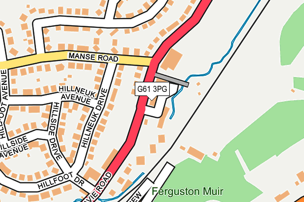 G61 3PG map - OS OpenMap – Local (Ordnance Survey)