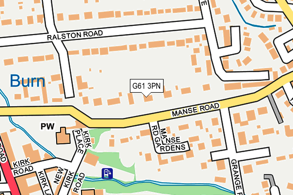 G61 3PN map - OS OpenMap – Local (Ordnance Survey)