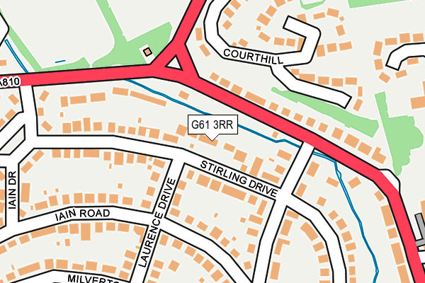 G61 3RR map - OS OpenMap – Local (Ordnance Survey)