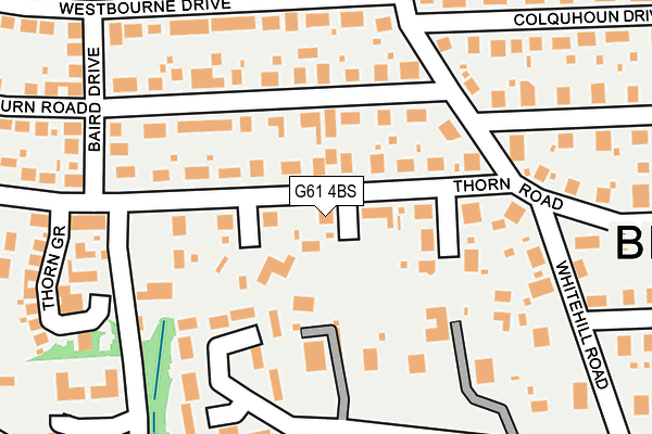 G61 4BS map - OS OpenMap – Local (Ordnance Survey)
