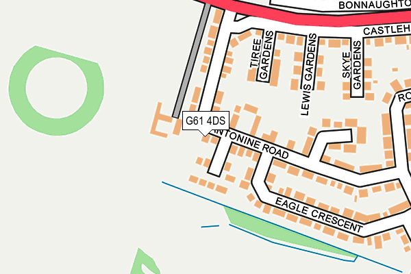 G61 4DS map - OS OpenMap – Local (Ordnance Survey)