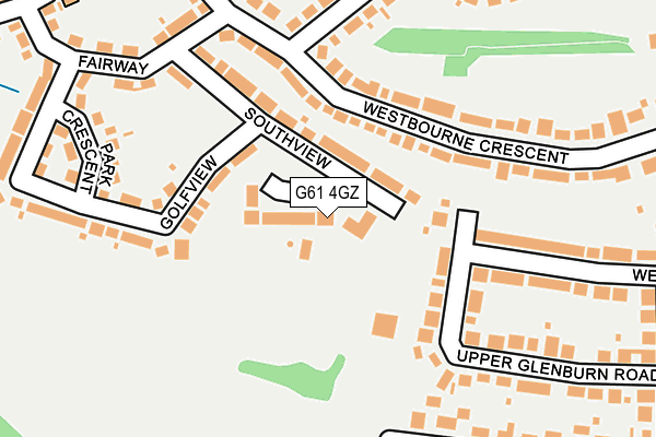 G61 4GZ map - OS OpenMap – Local (Ordnance Survey)