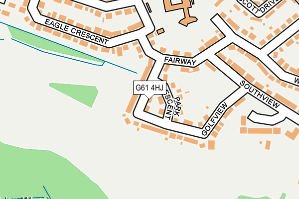 G61 4HJ map - OS OpenMap – Local (Ordnance Survey)