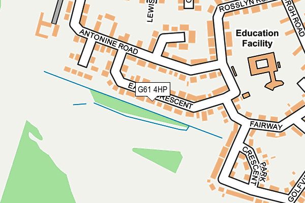 G61 4HP map - OS OpenMap – Local (Ordnance Survey)