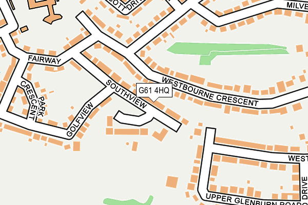 G61 4HQ map - OS OpenMap – Local (Ordnance Survey)