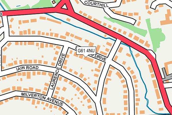 G61 4NU map - OS OpenMap – Local (Ordnance Survey)