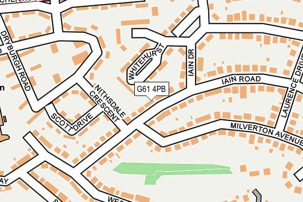 G61 4PB map - OS OpenMap – Local (Ordnance Survey)