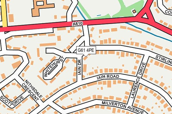 G61 4PE map - OS OpenMap – Local (Ordnance Survey)