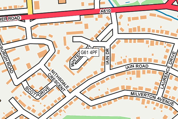 G61 4PF map - OS OpenMap – Local (Ordnance Survey)