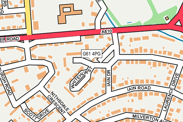 G61 4PG map - OS OpenMap – Local (Ordnance Survey)