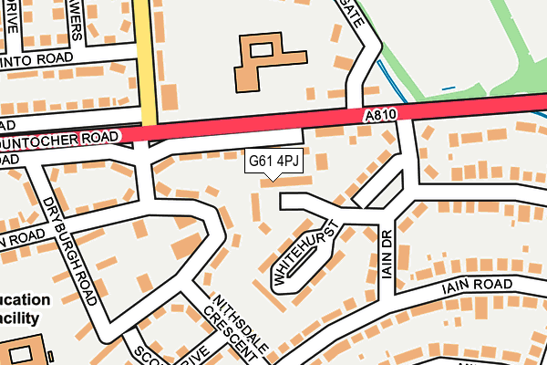 G61 4PJ map - OS OpenMap – Local (Ordnance Survey)