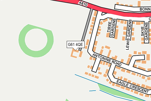 G61 4QE map - OS OpenMap – Local (Ordnance Survey)